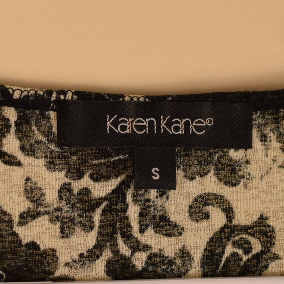 Karen Kane Lace Embroidered Floral Top Dark Romantic Date Night Whimsical Goth S - Picture 8 of 9